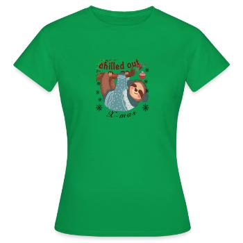 Noël détendu, Noël glaçant - T-shirt Femme - vert - Devant - AI Model Female 172 dark (172cm)