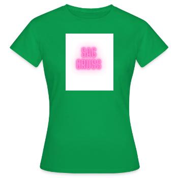 Sag Gruß - Frauen T-Shirt - Kelly Green - Vorne - AI Model Female 172 dark (172cm)