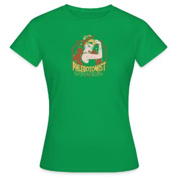 phlebotomist not for the weak - phlebotomy - Women's T-Shirt - kelly green - Front - AI Model Female 172 dark (172cm)
