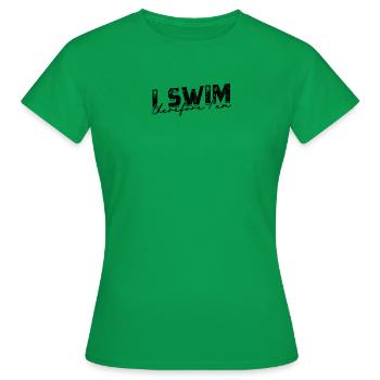 Je nage donc je suis - Natation - T-shirt Femme - vert - Devant - AI Model Female 172 dark (172cm)
