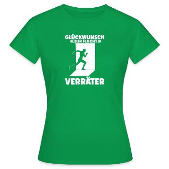 Jobwechsel Abschied Verabschiedung Beruf Arbeit Ko - Frauen T-Shirt - Kelly Green - Vorne - AI Model Female 172 dark (172cm)