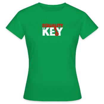 Equality is Key - Equality - Women's T-Shirt - kelly green - Front - AI Model Female 172 dark (172cm)
