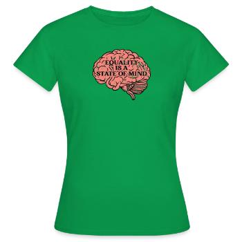 L’égalité est un état d’ - Egalité - T-shirt Femme - vert - Devant - AI Model Female 172 dark (172cm)