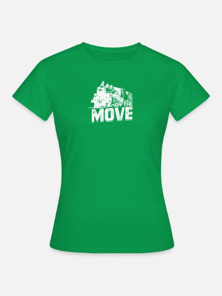 Unterwegs - Zug - Frauen T-Shirt - Kelly Green