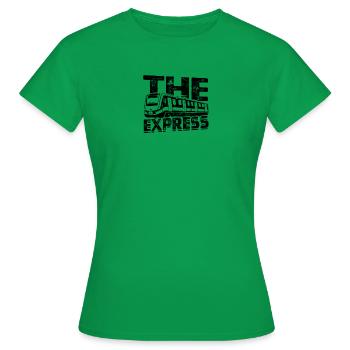 The Express - Train - Women's T-Shirt - kelly green - Front - AI Model Female 172 dark (172cm)