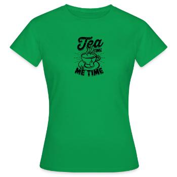 L’heure du thé est l’heure de moi - Thé - T-shirt Femme - vert - Devant - AI Model Female 172 dark (172cm)