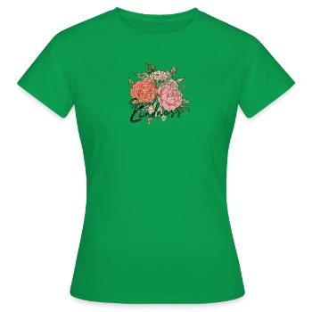 Spread kindness - Hippie - Women's T-Shirt - kelly green - Front - AI Model Female 172 dark (172cm)
