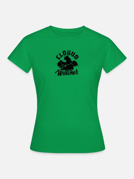 Cloud watcher - Cloud - Frauen T-Shirt - Kelly Green