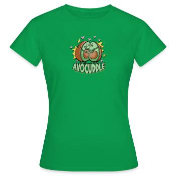 Avocuddle - Avocado - Frauen T-Shirt - Kelly Green - Vorne - AI Model Female 172 dark (172cm)