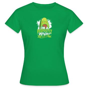 Ich bin eine perfekt reife Avocado - Avocado - Frauen T-Shirt - Kelly Green - Vorne - AI Model Female 172 dark (172cm)