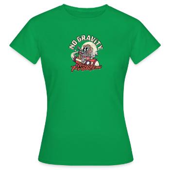 Pas de gravité, pas de problème - Espace - T-shirt Femme - vert - Devant - AI Model Female 172 dark (172cm)