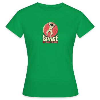 Raum ist der Ort - Raum - Frauen T-Shirt - Kelly Green - Vorne - AI Model Female 172 dark (172cm)