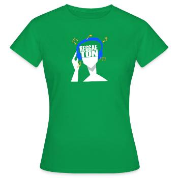 Mes écouteurs ne jouent que du reggaeton - T-shirt Femme - vert - Devant - AI Model Female 172 dark (172cm)