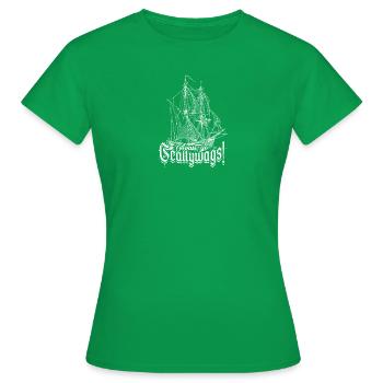 Avast, ihr Schurken! -Pirat - Frauen T-Shirt - Kelly Green - Vorne - AI Model Female 172 dark (172cm)