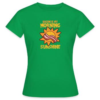 Speck ist mein Morgensonnenschein - Speck - Frauen T-Shirt - Kelly Green - Vorne - AI Model Female 172 dark (172cm)