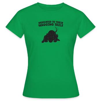 Dedicated to their wagging tails - Veterinarian - Women's T-Shirt - kelly green - Front - AI Model Female 172 dark (172cm)