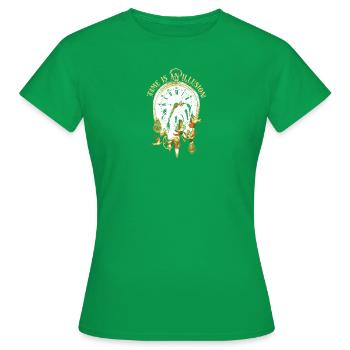 Zeit ist eine Illusion - Watch - Frauen T-Shirt - Kelly Green - Vorne - AI Model Female 172 dark (172cm)