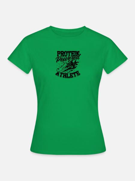 Protein Powered Athlete - Protein - Frauen T-Shirt - Kelly Green