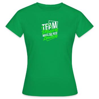 Teamplayer sind die besten Führungskräfte - Team - Frauen T-Shirt - Kelly Green - Vorne - AI Model Female 172 dark (172cm)