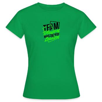 Teamplayer sind die besten Führungskräfte - Team - Frauen T-Shirt - Kelly Green - Vorne - AI Model Female 172 dark (172cm)