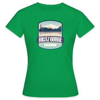 Gorges de Bicaz - Roumanie - T-shirt Femme - vert - Devant - AI Model Female 172 dark (172cm)
