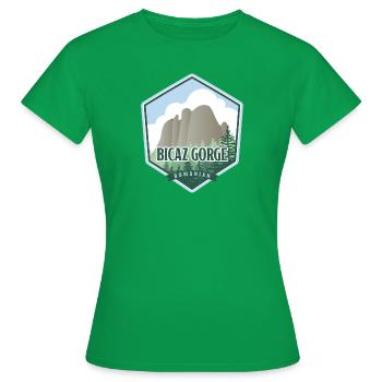 Gorges de Bicaz - Roumanie - T-shirt Femme - vert - Devant - AI Model Female 172 dark (172cm)