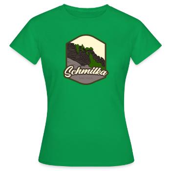 Schmilka – Saxe - T-shirt Femme - vert - Devant - AI Model Female 172 dark (172cm)