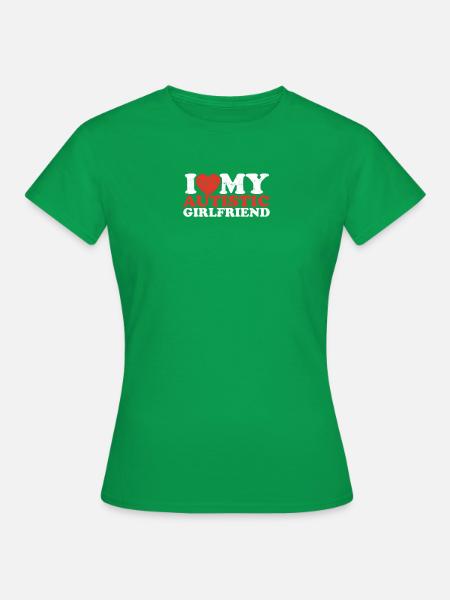 Ich liebe meine autistischen Freundinnen – Autismus - Frauen T-Shirt - Kelly Green
