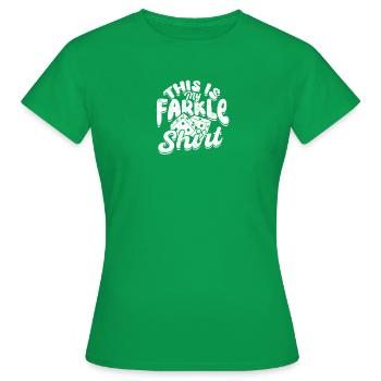 C’est ma chemise Farkle - Identité - T-shirt Femme - vert - Devant - AI Model Female 172 dark (172cm)