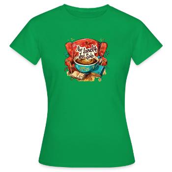 Moments sereins en solo - T-shirt Femme - vert - Devant - AI Model Female 172 dark (172cm)