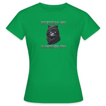 Certainement pas un espion russe - T-shirt Femme - vert - Devant - AI Model Female 172 dark (172cm)