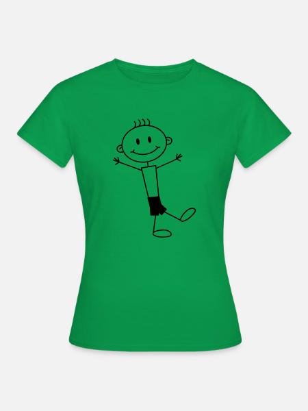 Cute Happy Boy - Frauen T-Shirt - Kelly Green