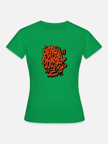 ABC Alphabet - Frauen T-Shirt - Kelly Green