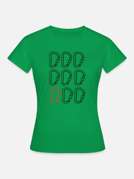 Karabiner - Frauen T-Shirt - Kelly Green