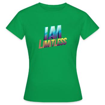 JE SUIS SANS LIMITE - T-shirt Femme - vert - Devant - AI Model Female 172 dark (172cm)