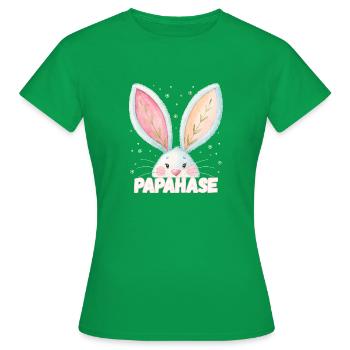 Papahase Papa Kosename - Frauen T-Shirt - Kelly Green - Vorne - AI Model Female 172 dark (172cm)