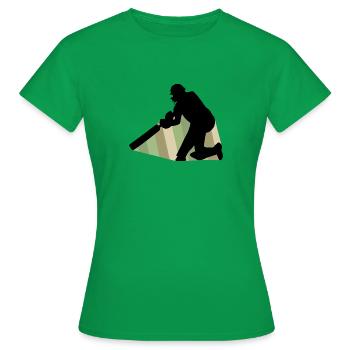 Cricketteam Pitcher - Frauen T-Shirt - Kelly Green - Vorne - AI Model Female 172 dark (172cm)