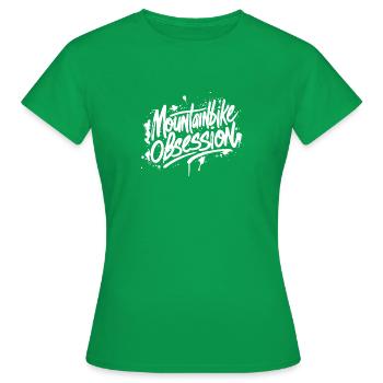 MTB Obsession white - Frauen T-Shirt - Kelly Green - Vorne - AI Model Female 172 dark (172cm)