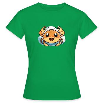 Krabbe Shrimp - Frauen T-Shirt - Kelly Green - Vorne - AI Model Female 172 dark (172cm)