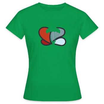 Fallschirmspringen Luft Flugsport - Frauen T-Shirt - Kelly Green - Vorne - AI Model Female 172 dark (172cm)