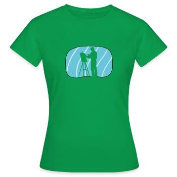 Peinture Peinture Peintre - T-shirt Femme - vert - Devant - AI Model Female 172 dark (172cm)