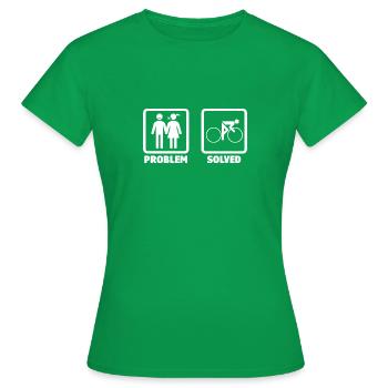 Problem Solved - Women's T-Shirt - kelly green - Front - AI Model Female 172 dark (172cm)