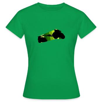 Landwirt Hof - Frauen T-Shirt - Kelly Green - Vorne - AI Model Female 172 dark (172cm)