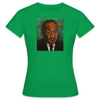 Martin Luther King - Women's T-Shirt - kelly green - Front - AI Model Female 172 dark (172cm)