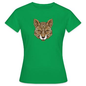 Portrait de renard - T-shirt Femme - vert - Devant - AI Model Female 172 dark (172cm)