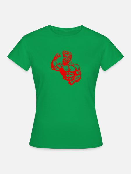 Griechischer Kämpfer Antike Statue - Frauen T-Shirt - Kelly Green