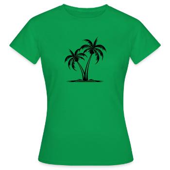 Île Palm - T-shirt Femme - vert - Devant - AI Model Female 172 dark (172cm)