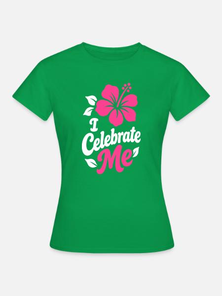 Ich feiere mein Hibiskus-Tee - Frauen T-Shirt - Kelly Green