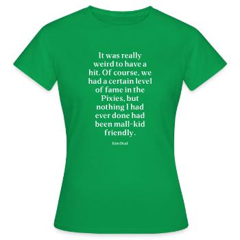 Quote - Women's T-Shirt - kelly green - Front - AI Model Female 172 dark (172cm)