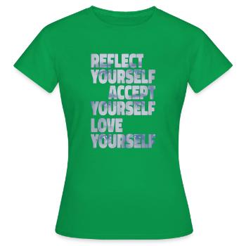 Réflexion - T-shirt Femme - vert - Devant - AI Model Female 172 dark (172cm)